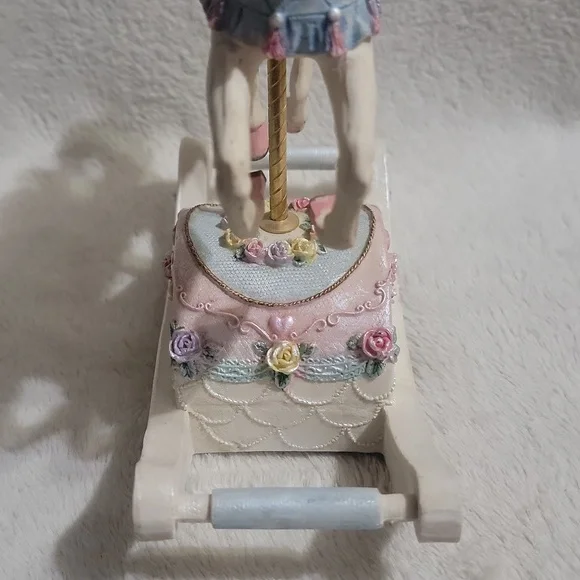 Vintage Musical Carousel Rocking Horse - Picture 7 of 11